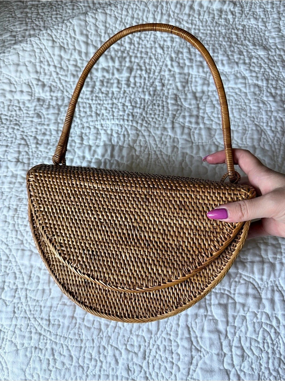 Anthropologie Woven Shoulder Bag in Brown